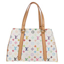 LOUIS VUITTON Monogram Multicolor Aurelia MM Tote Bag White M40094 Auth 122956M-2