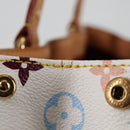 LOUIS VUITTON Monogram Multicolor Aurelia MM Tote Bag White M40094 Auth 122956M-4