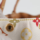 LOUIS VUITTON Monogram Multicolor Aurelia MM Tote Bag White M40094 Auth 122956M-6