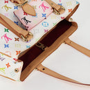 LOUIS VUITTON Monogram Multicolor Aurelia MM Tote Bag White M40094 Auth 122956M-14