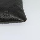 GUCCI GG Canvas Guccissima Bag Leather Dark Brown Gold 201538 Auth 122959-14