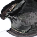 GUCCI GG Canvas Guccissima Bag Leather Dark Brown Gold 201538 Auth 122959-19