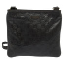 GUCCI GG Canvas Guccissima Bag Leather Dark Brown Gold 201538 Auth 122959-13