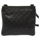 GUCCI GG Canvas Guccissima Bag Leather Dark Brown Gold 201538 Auth 122959-2