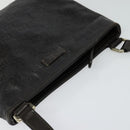 GUCCI GG Canvas Guccissima Bag Leather Dark Brown Gold 201538 Auth 122959-6