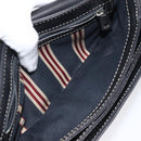 BALLY Shoulder Bag Leather Black Gold Auth 122964-11