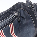 BALLY Shoulder Bag Leather Black Gold Auth 122964-19