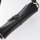 BALLY Shoulder Bag Leather Black Gold Auth 122964-6