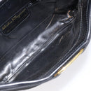 Salvatore Ferragamo Shoulder Bag Leather Black Gold Auth 122966-10