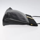 Salvatore Ferragamo Shoulder Bag Leather Black Gold Auth 122966-3