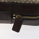CELINE C Macadam Canvas Hand Bag Brown Gold Auth 122971-13