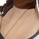 Salvatore Ferragamo Shoulder Bag Leather Black Silver Auth 122972-11