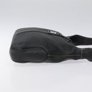 Salvatore Ferragamo Shoulder Bag Leather Black Silver Auth 122972-3