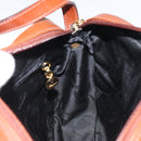 Salvatore Ferragamo Shoulder Bag Leather Brown Gold Auth 122973-18