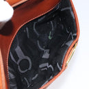 Salvatore Ferragamo Shoulder Bag Leather Brown Gold Auth 122973-21