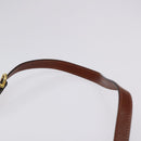 Salvatore Ferragamo Shoulder Bag Leather Brown Gold Auth 122973-8