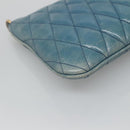 Miu Miu Shoulder Bag Leather Light Blue Gold Auth 122974-16