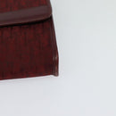 Christian Dior Trotter Canvas Chain Shoulder Bag Red Auth 122975-11