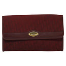 Christian Dior Trotter Canvas Chain Shoulder Bag Red Auth 122975-2