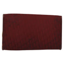 Christian Dior Trotter Canvas Chain Shoulder Bag Red Auth 122975-3