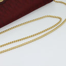 Christian Dior Trotter Canvas Chain Shoulder Bag Red Auth 122975-7