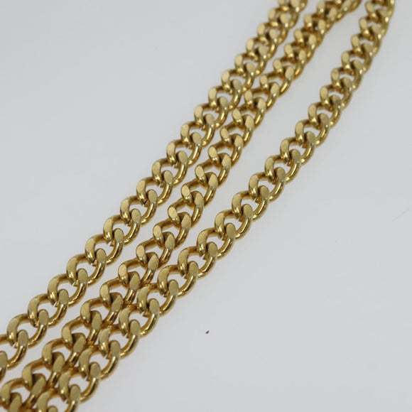 Christian Dior Trotter Canvas Chain Shoulder Bag Red Auth 122975