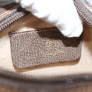 GUCCI GG Supreme Web Sherry Line Bag PVC Beige Gold 156 02 066 Auth 122980-18