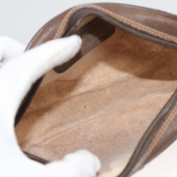 GUCCI GG Supreme Web Sherry Line Bag PVC Beige Gold 156 02 066 Auth 122980