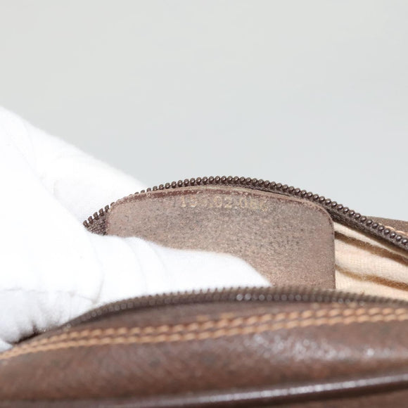 GUCCI GG Supreme Web Sherry Line Bag PVC Beige Gold 156 02 066 Auth 122980