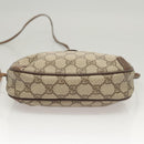 GUCCI GG Supreme Web Sherry Line Bag PVC Beige Gold 156 02 066 Auth 122980-5