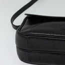 Christian Dior Shoulder Bag Leather Black Gold Auth 122982-10