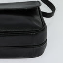 Christian Dior Shoulder Bag Leather Black Gold Auth 122982-11