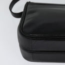 Christian Dior Shoulder Bag Leather Black Gold Auth 122982-12