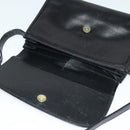 Christian Dior Shoulder Bag Leather Black Gold Auth 122982-15