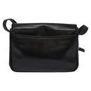 Christian Dior Shoulder Bag Leather Black Gold Auth 122982-3