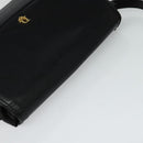 Christian Dior Shoulder Bag Leather Black Gold Auth 122982-6