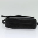 Christian Dior Shoulder Bag Leather Black Gold Auth 122982-9