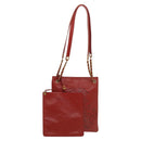 CHANEL Triple Coco Chain Shoulder Bag Caviar Skin Red CC Auth 123009-1