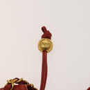 CHANEL Triple Coco Chain Shoulder Bag Caviar Skin Red CC Auth 123009-9