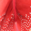 CHANEL Triple Coco Chain Shoulder Bag Caviar Skin Red CC Auth 123009-19