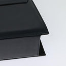 Salvatore Ferragamo Chain Shoulder Bag Leather Navy Gold Auth 123015-13