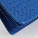 BOTTEGA VENETA INTRECCIATO Shoulder Bag Leather Blue Auth 123018AV-8