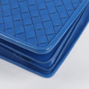 BOTTEGA VENETA INTRECCIATO Shoulder Bag Leather Blue Auth 123018AV-15