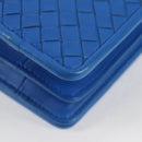 BOTTEGA VENETA INTRECCIATO Shoulder Bag Leather Blue Auth 123018AV-17