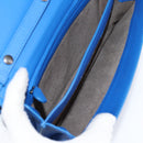 BOTTEGA VENETA INTRECCIATO Shoulder Bag Leather Blue Auth 123018AV-10