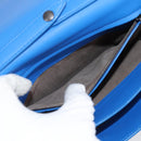 BOTTEGA VENETA INTRECCIATO Shoulder Bag Leather Blue Auth 123018AV-24