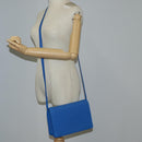 BOTTEGA VENETA INTRECCIATO Shoulder Bag Leather Blue Auth 123018AV-27