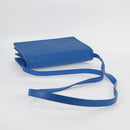 BOTTEGA VENETA INTRECCIATO Shoulder Bag Leather Blue Auth 123018AV-7