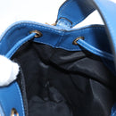 VERSACE Hand Bag Denim 2way Blue Gold Auth 123019A-21