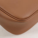 VERSACE Shoulder Bag Leather Beige Gold Auth 123020A-17